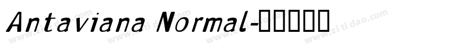 Antaviana Normal字体转换